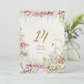 Numéro de table de mariage de château français 5 X (Debout devant)