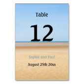 Numéro de table de mariage de destination de plage (Par défaut)