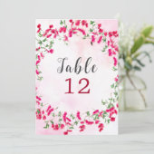 Numéro de table de mariage de la forêt tropicale d (Debout devant)