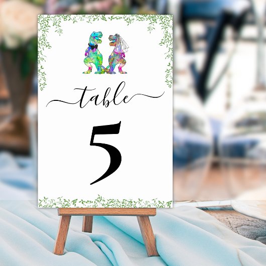 Numéro de table de mariage de la mariée et du mari