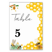 Numéro de table de mariage de l'abeille minimalist (Par défaut)