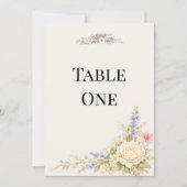 Numéro de table de mariage de luxe dans une prairi (Devant)