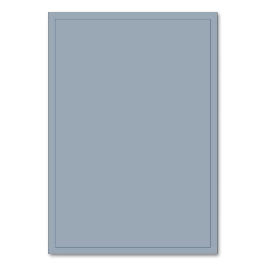 Numéro de table de Mariage de script bleu simple D (Dos)