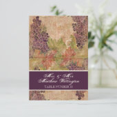 Numéro de table de mariage de vignoble de vigne âg (Debout devant)