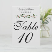 Numéro de table de mariage des Fêtes de décembre 5 (Debout devant)