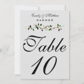 Numéro de table de mariage des Fêtes de décembre 5 (Dos)