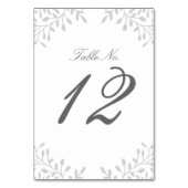 Numéro de table de mariage du jardin secret - gris (Dos)