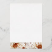 Numéro de table de mariage élégant avec véritable  (Verso)