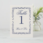 Numéro de table de mariage élégant Boho | Vieille  (Debout devant)