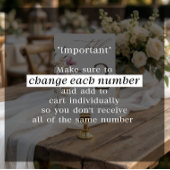Numéro de table de mariage élégant Boho Wildflower