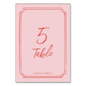 Numéro de table de mariage élégant et simple manus (Par défaut)