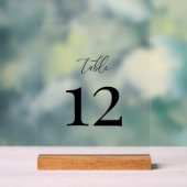 Numéro de table de mariage élégant moderne (Neutre)