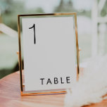 Numéro de table de mariage élégant moderne<br><div class="desc">C'est un numéro de table de mariage moderne et élégant. Modifiez la plupart des libellés et toutes les polices et les couleurs arrière - plans. // Pour les articles correspondants, visitez la collection "HARLOW" dans le magasin Sincerely By Nicole Zazzle. * Si vous aimez ce design mais ne le voyez...</div>