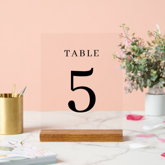 Numéro de table de mariage élégant personnalisé tr (Mariage)