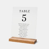 Numéro de table de mariage élégant Siège transpare (Angle)