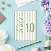 Numéro de table de mariage en acrylique à rayures (Insitu (Mariage))
