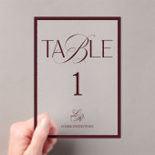 Numéro de table de mariage en Bourgogne à l'ancien (In situ (ordinateur de poche))