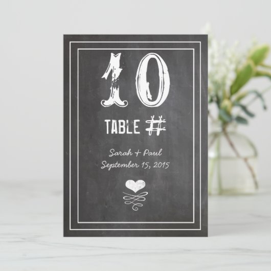 Numéro de table de mariage en floral damassé vinta (Debout devant)