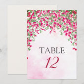 Numéro de table de mariage en forêt tropicale de b (Devant / Derrière)