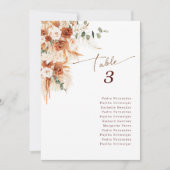 Numéro de table de mariage en terre cuite moderne (Devant)