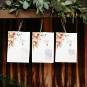 Numéro de table de mariage en terre cuite moderne