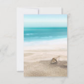 Numéro de table de mariage Été Plage Étoile de mer (Dos)