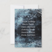 Numéro de table de mariage étoilé aquarelle (Dos)