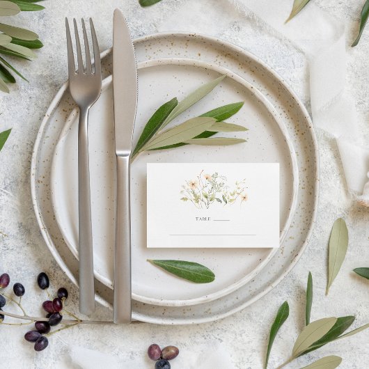 Numéro de table de mariage extérieur élégant avec