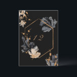 numéro de table de mariage fleuri bohème exclusif<br><div class="desc">Notre collection "exclusive or noir floral" présente une aquarelle aérée,  des fleurs noires et dorées et un feuillage ample. Associé à un script élégant qui est prêt pour votre personnalisation,  il fait une collection élégante et moderne. Consultez notre magasin pour plus d'articles de cette collection.</div>