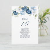 Numéro de table de mariage floral 18 Plan de table (Debout devant)