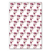 Numéro de table de mariage floral Hellebore Bourgo (Dos)