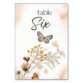 Numéro de table de mariage floral miniature botani (Par défaut)