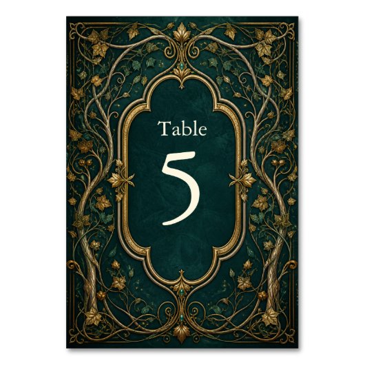 Numéro de table de mariage Forêt Enchantée (Par défaut)