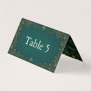Numéro de table de mariage Forêt Enchantée