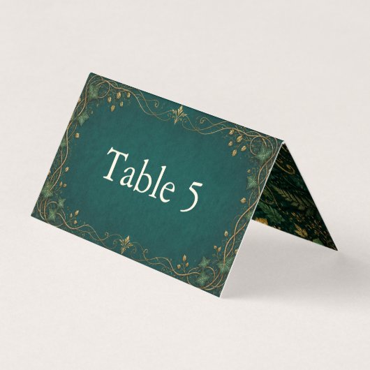 Numéro de table de mariage Forêt Enchantée (Front)