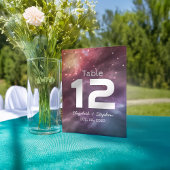 Numéro de table de mariage Galaxie Constellations