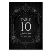 Numéro de table de mariage Halloween gothique élég (Dos)