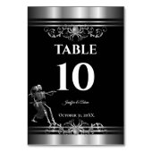 Numéro de table de mariage Halloween gothique somb (Dos)