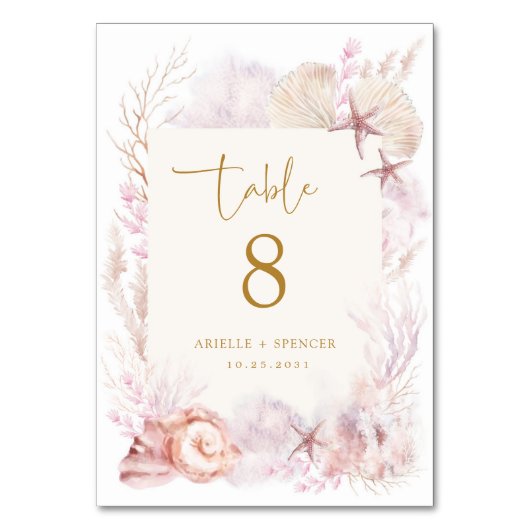 Numéro de table de Mariage océanique de lavande so (Par défaut)