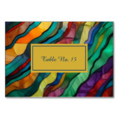 Numéro de table de mariage opulente de destination (Devant)