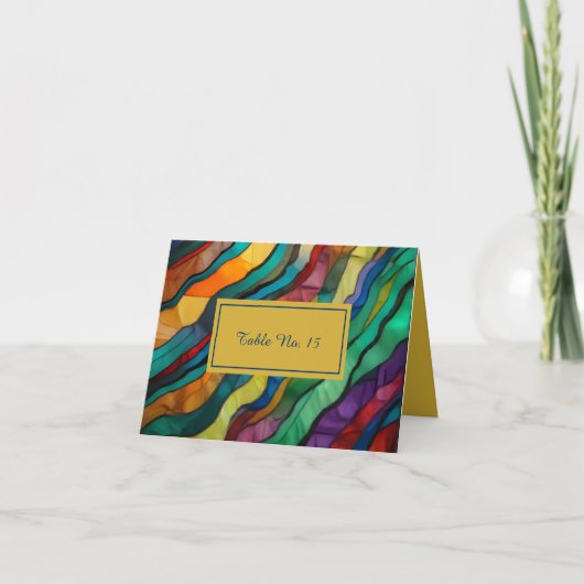 Numéro de table de mariage opulente de destination (Devant)