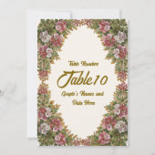 Numéro de table de mariage Pennsylvania Mountain L (Devant)