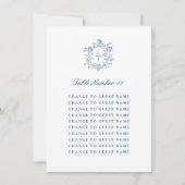 Numéro de table de mariage personnalisé Assise ble (Dos)