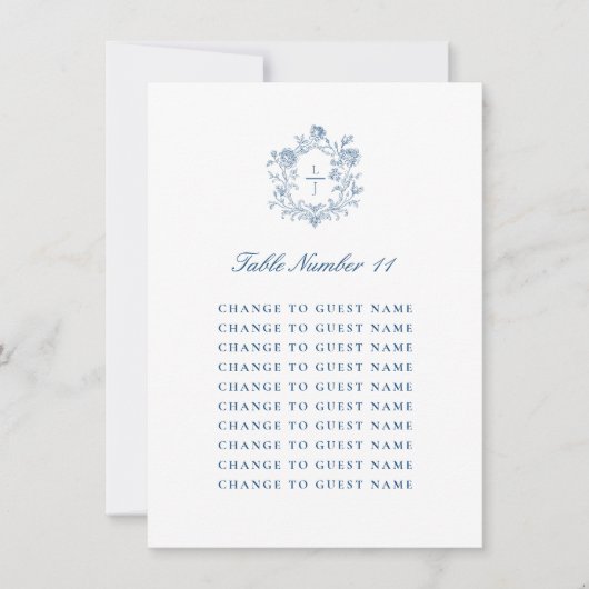 Numéro de table de mariage personnalisé Assise ble (Devant)