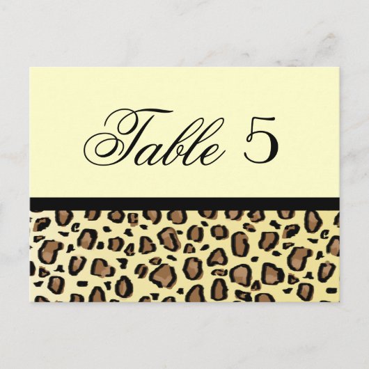 Numéro de table de mariage personnalisé Empreinte  (Devant)