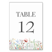 Numéro de table de mariage Prairie fleurie (Par défaut)