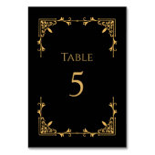 Numéro de table de mariage Royal Regency Black Tie (Dos)