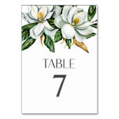 Numéro de table de mariage rustique à fleurs de ma (Dos)