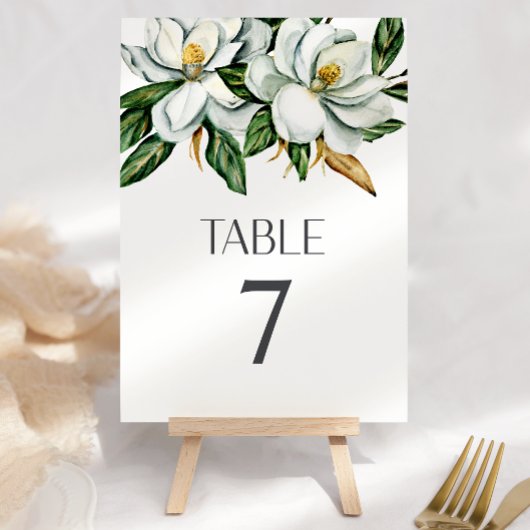 Numéro de table de mariage rustique à fleurs de ma