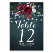 Numéro de table de mariage rustique élégant bordea (Par défaut)